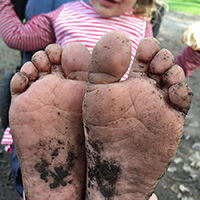 Child Barefoot