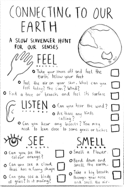 Mindfulness Scavenger Hunt printable FREE – Eco Explorers